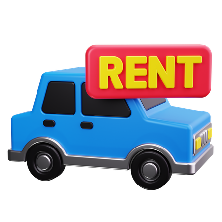 Car Rental  3D Icon