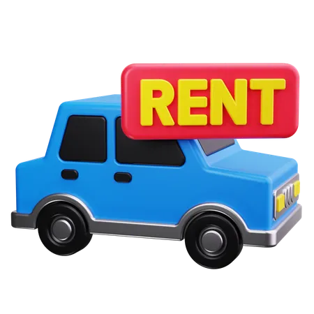 Car Rental  3D Icon