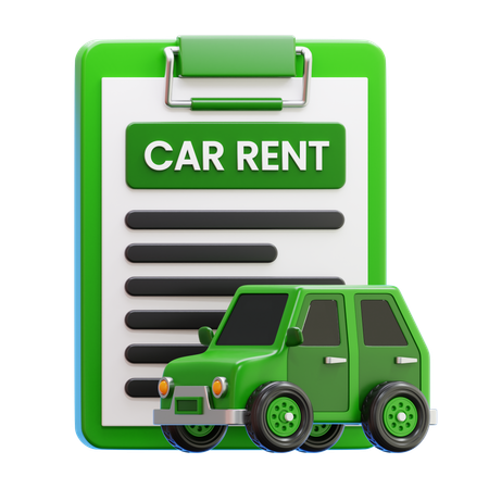 Car Rental  3D Icon