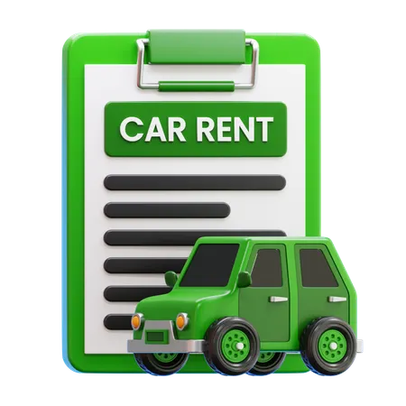 Car Rental  3D Icon