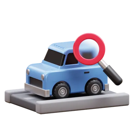 Car Search  3D Icon