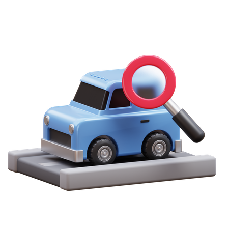 Car Search  3D Icon