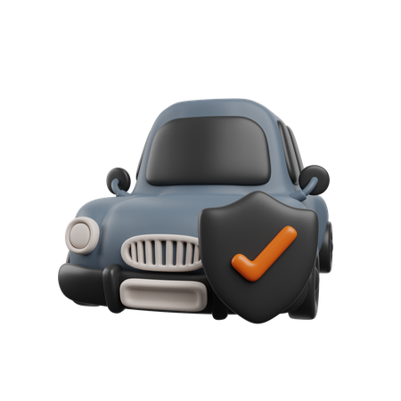 車のセキュリティ  3D Icon