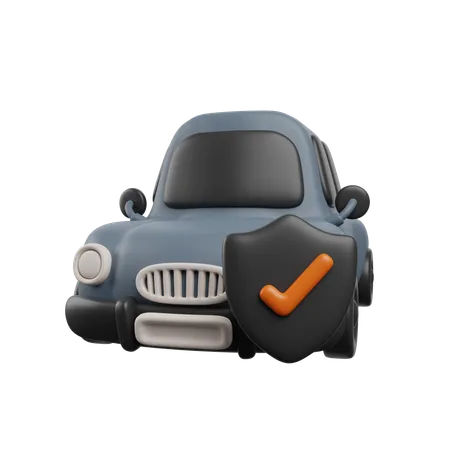 車のセキュリティ  3D Icon