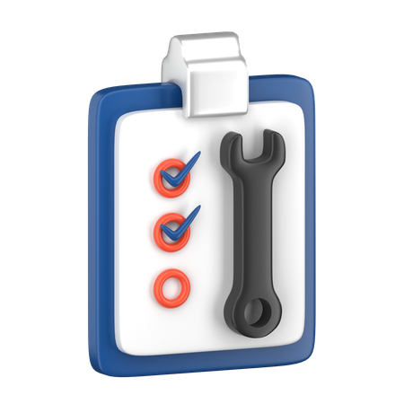 Car Service Checklist  3D Icon
