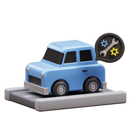 Car Service Station  3D Icon
