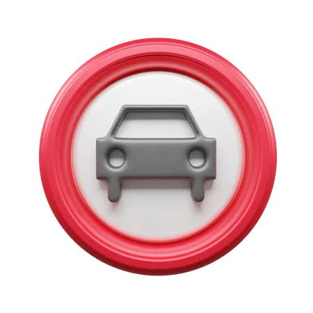 車の標識  3D Icon