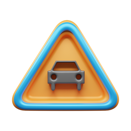 車の標識  3D Icon