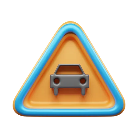 車の標識  3D Icon