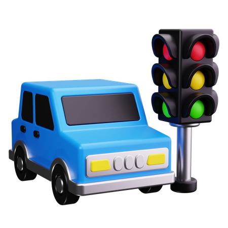 Car Signal  3D Icon