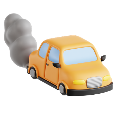 Car Smoke  3D Icon