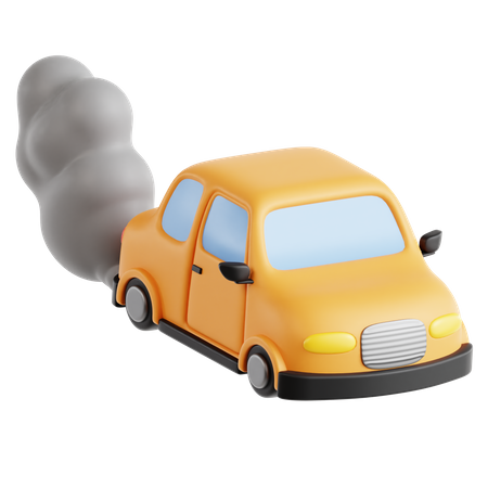 Car Smoke  3D Icon