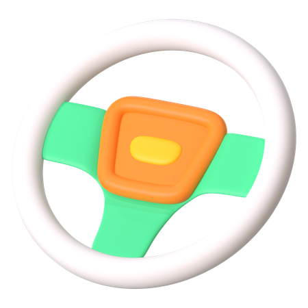 Car Steering  3D Icon