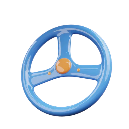 Car Steering Wheel  3D Icon