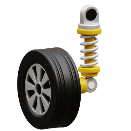 Car Suspension  3D Icon