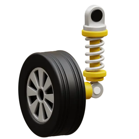 Car Suspension  3D Icon