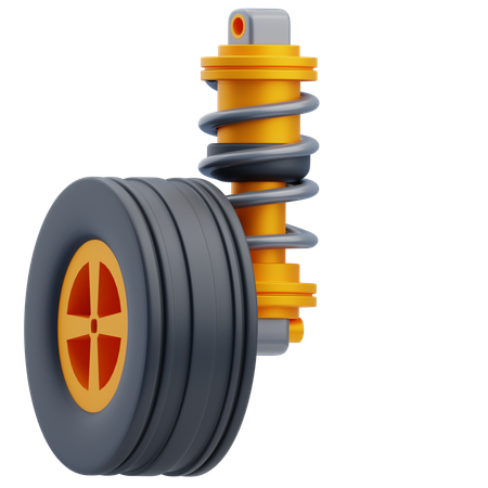 Car Suspension  3D Icon