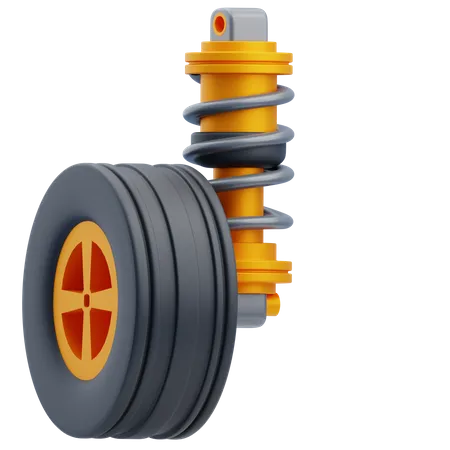 Car Suspension  3D Icon