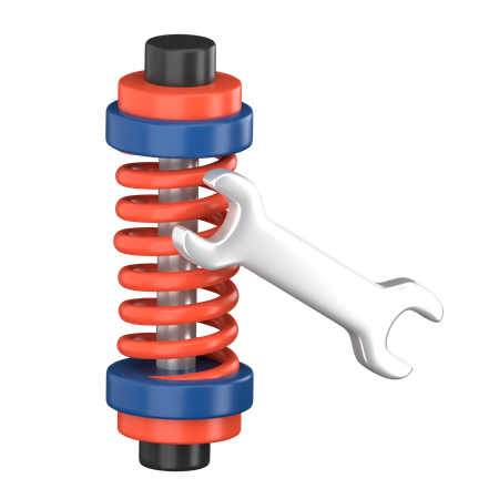 Car Suspension Service  3D Icon