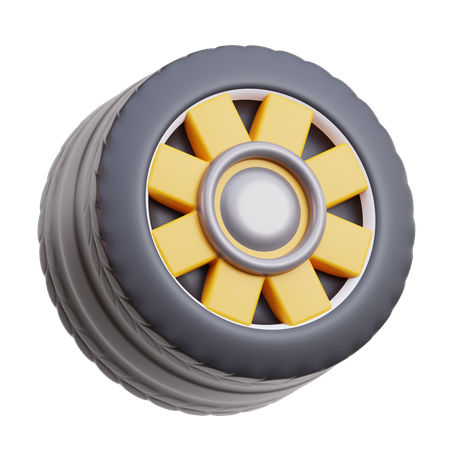 Car Tire  3D Icon