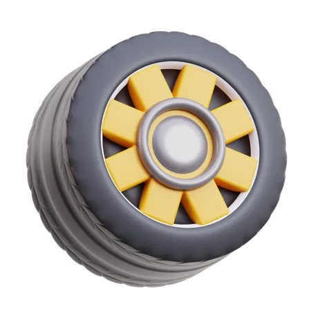 Car Tire  3D Icon