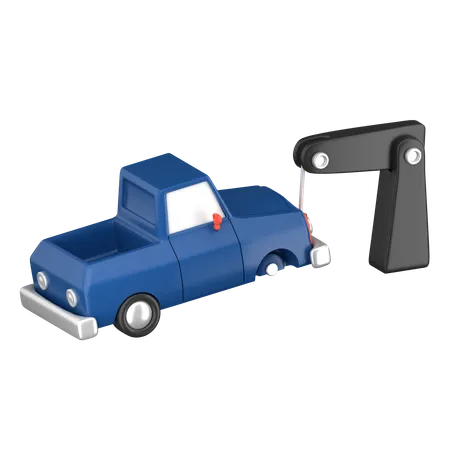 Car Towing  3D Icon