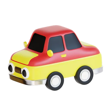 3 D Rendering Car Toy Icon Illustration 3D Icon