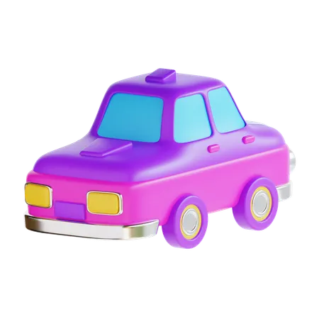 3 D Rendering Car Toy Icon Illustration 3D Icon
