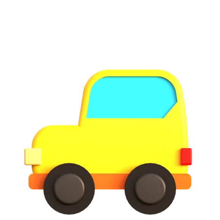 Car Toy 3 D Icon Suitable For Toy And Kids Design 3D Icon