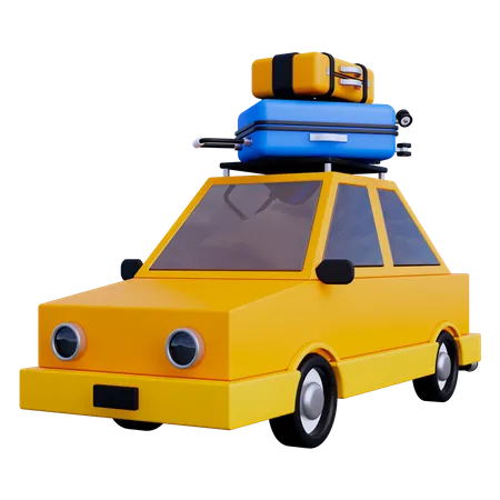 Car Trip  3D Icon