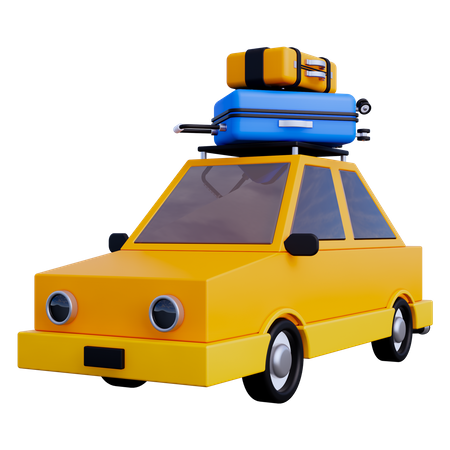 Car Trip  3D Icon