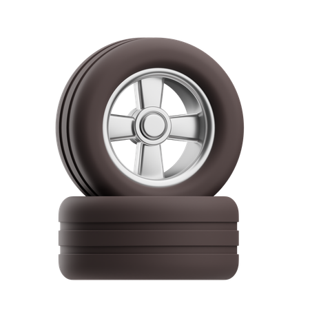 Car Tyre  3D Icon