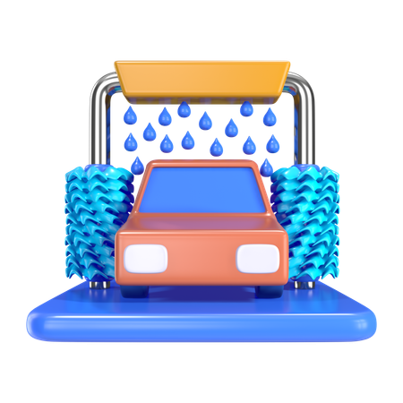 Car Wash  3D Icon