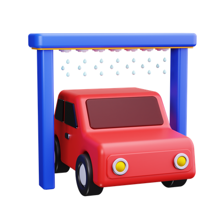 Car Wash  3D Icon