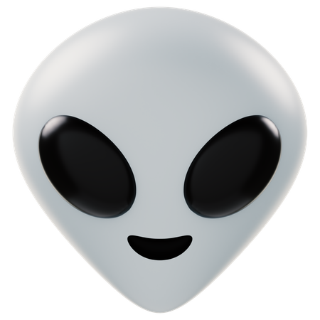 Cara extraterrestre  3D Icon