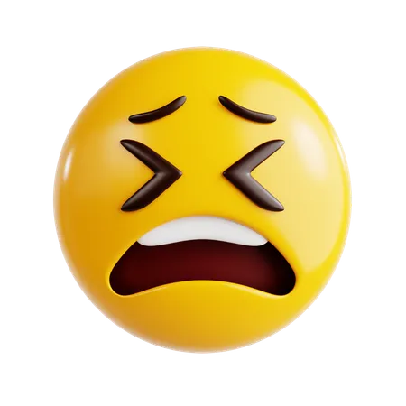 Emoji de cara ansiosa  3D Icon