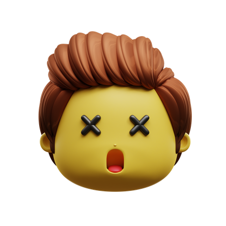 Emoji de cara de asombro  3D Icon