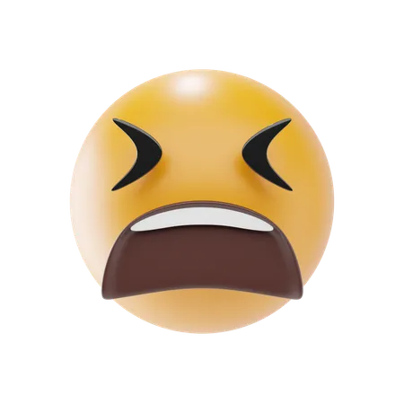 Emoji de cara cansada  3D Icon