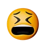 emoji de cara cansada