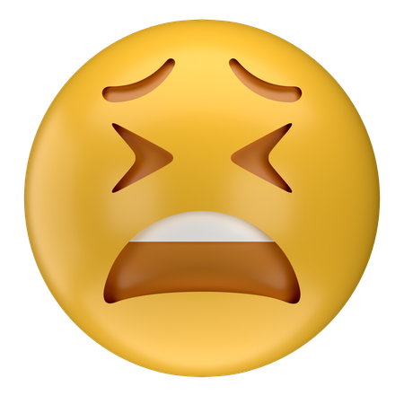 Emoji de cara cansada  3D Icon