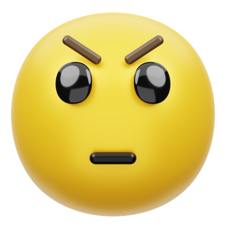 Cara chateada  3D Emoji