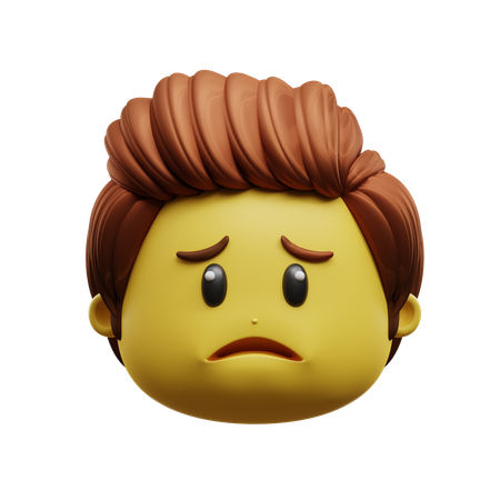 Emoji de cara con el ceño fruncido  3D Icon