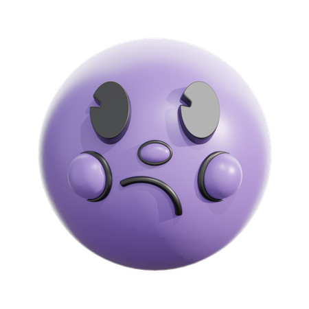 Cara confundida  3D Icon
