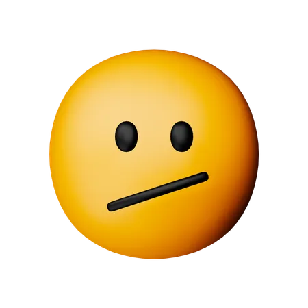 Emoji de cara confundida  3D Icon