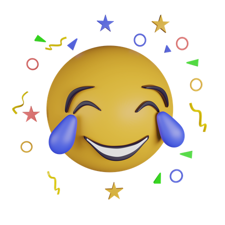 Emoji de cara de alegría  3D Icon