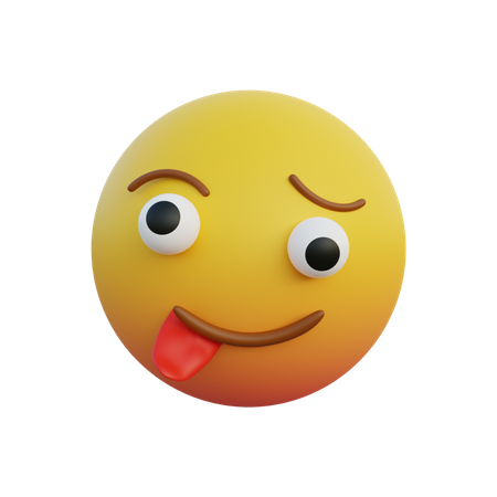 Cara boba mostrando a língua  3D Emoji