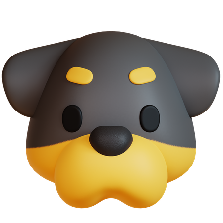 Cara de cachorro  3D Icon