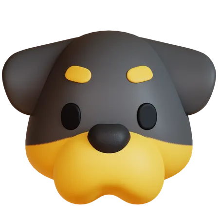 Cara de cachorro  3D Icon
