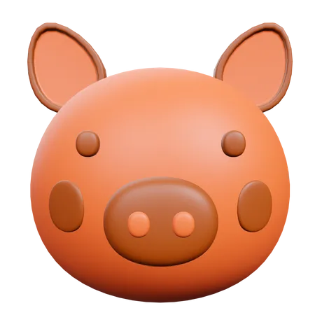 Cara de puerco  3D Illustration