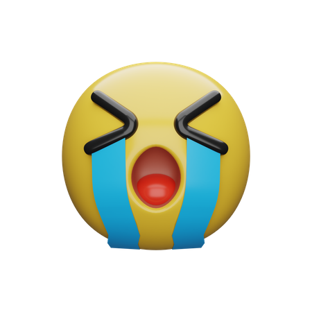 Cara chorando  3D Emoji